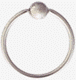18g captive ring with 4mm ball