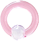 UV ballhoops 6g Acrylic Captive Ring