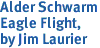 <i>Alder Schwarm<i/><br>Eagle Flight,<br>by Jim Laurier