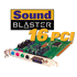 Creative Labs SoundBlaster 16PCI Sound Card, 16Bit 128Voice 4 Watt AMP, SB4740, Retail box
