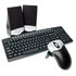 Black Keyboard, Scroll Mouse & Speaker Kit, Generic for Windows