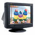 Viewsonic E70FB Black Flat Screen 17" CRT Monitor 1280x1024 0.25