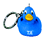 RT-112   Blue  Ducky  Key  Ring