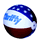 CB-332   9"   Patriotic   Ball